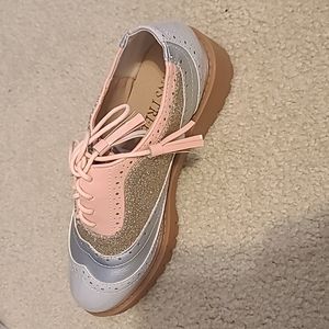 Multicolor loafers with a rubber sole